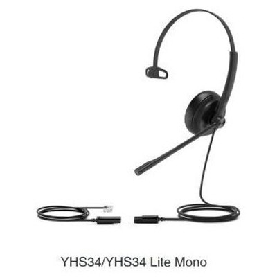 YEALINK YHS34 Mono Auriculares monoaurales RJ-SX6 YEALINK YHS34 Mono Auriculares monoaurales RJ